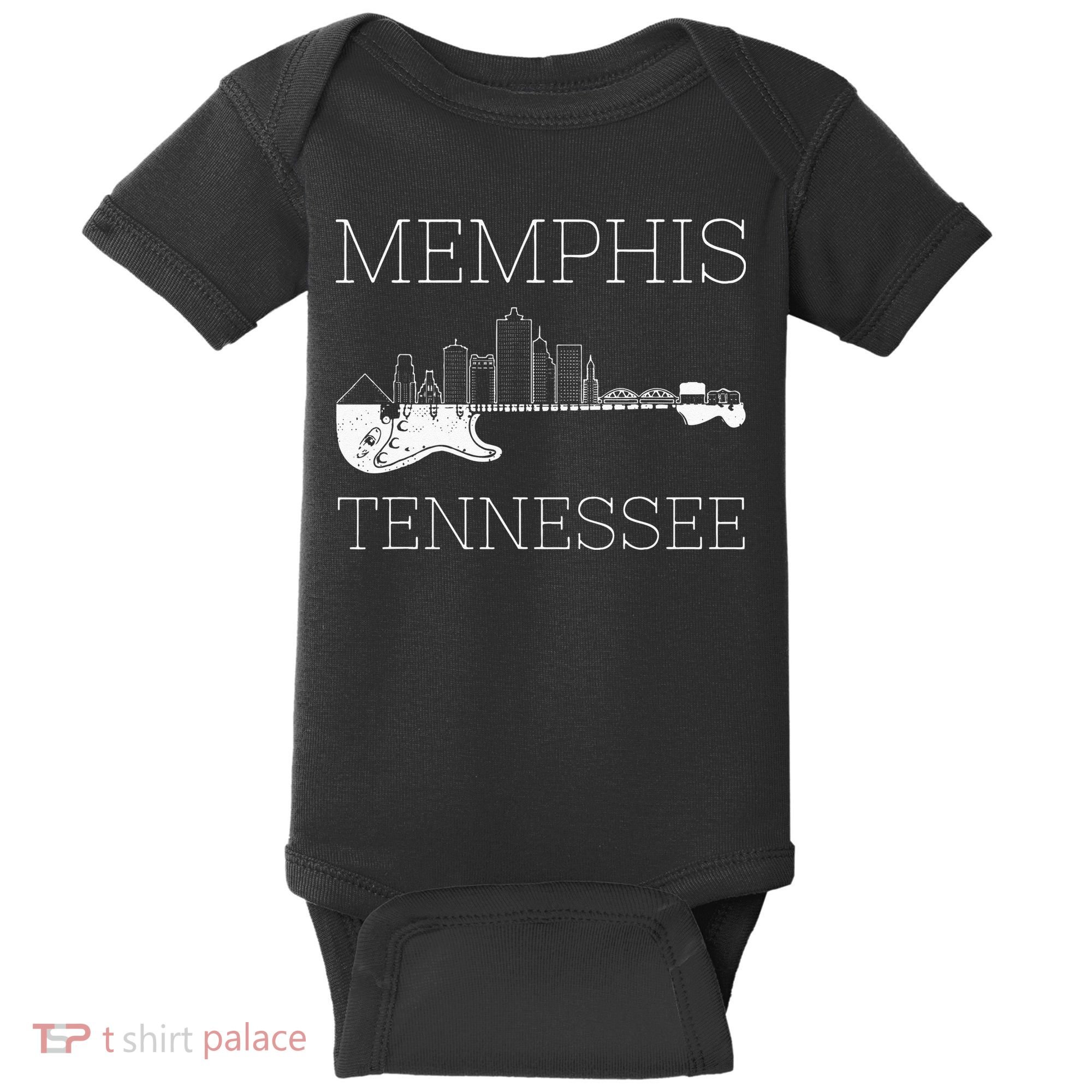 Souvenir Memphis Guitar Music Tennessee Memphis Baby Bodysuit