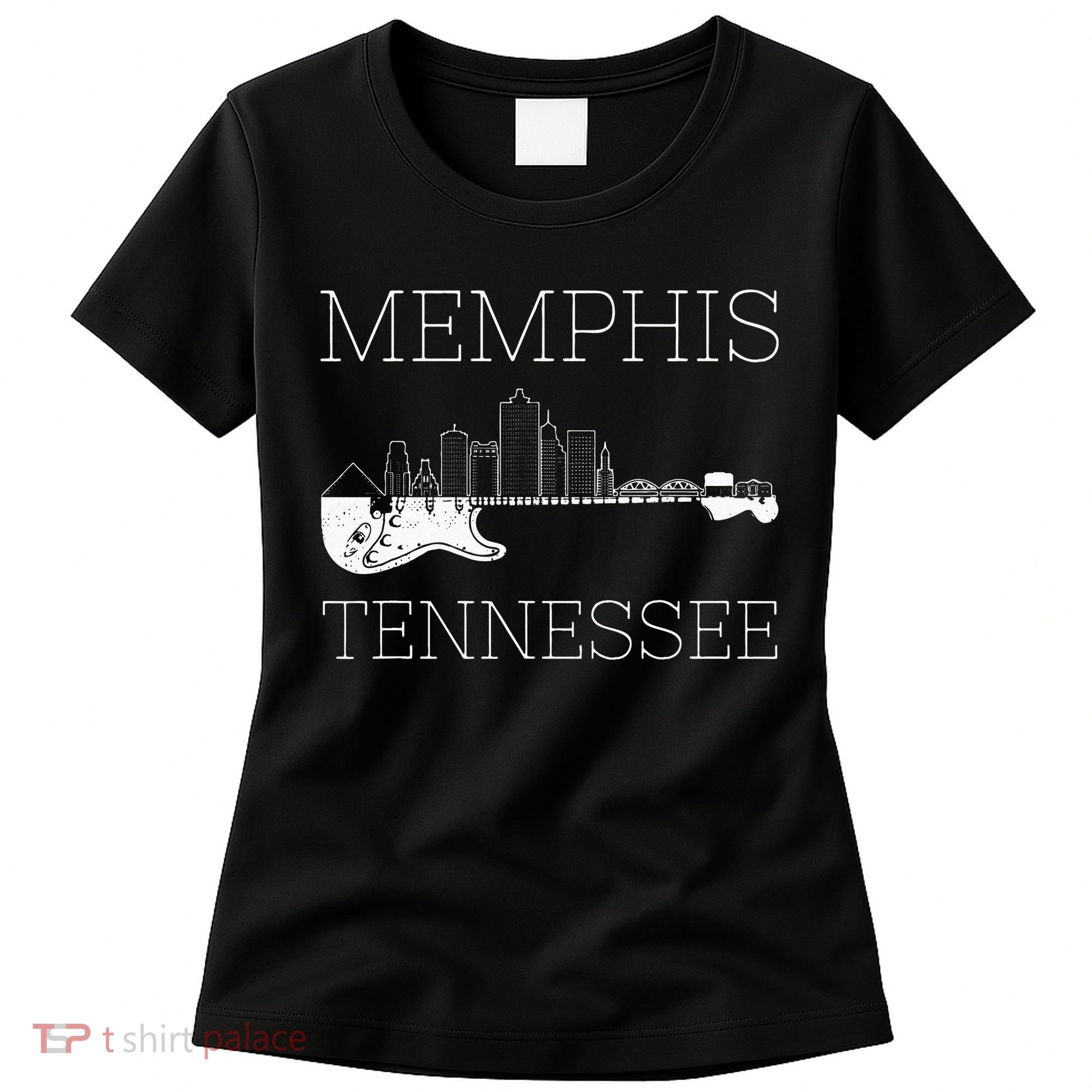 Souvenir Memphis Guitar Music Tennessee Memphis Women's T-Shirt