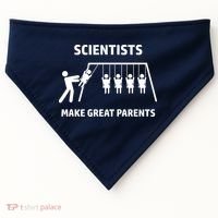 Scientists Make Great Parents Physicians Maths Physics Science USA-Made Doggie Bandana thumb 0