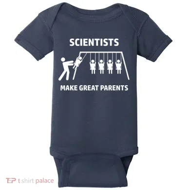 Scientists Make Great Parents Physicians Maths Physics Science Baby Bodysuit