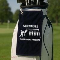 Scientists Make Great Parents Physicians Maths Physics Science Golf Towel thumb 2
