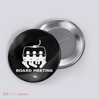 Snowboard Meeting Gift Snowboarding Holiday Skiing Button