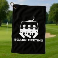 Snowboard Meeting Gift Snowboarding Holiday Skiing Golf Towel thumb 1