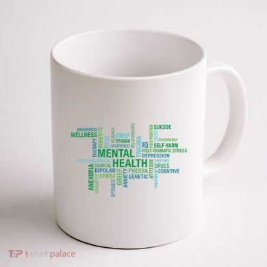 Support Mental Health Awareness Month Coffee Mug back