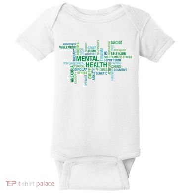 Support Mental Health Awareness Month Baby Bodysuit