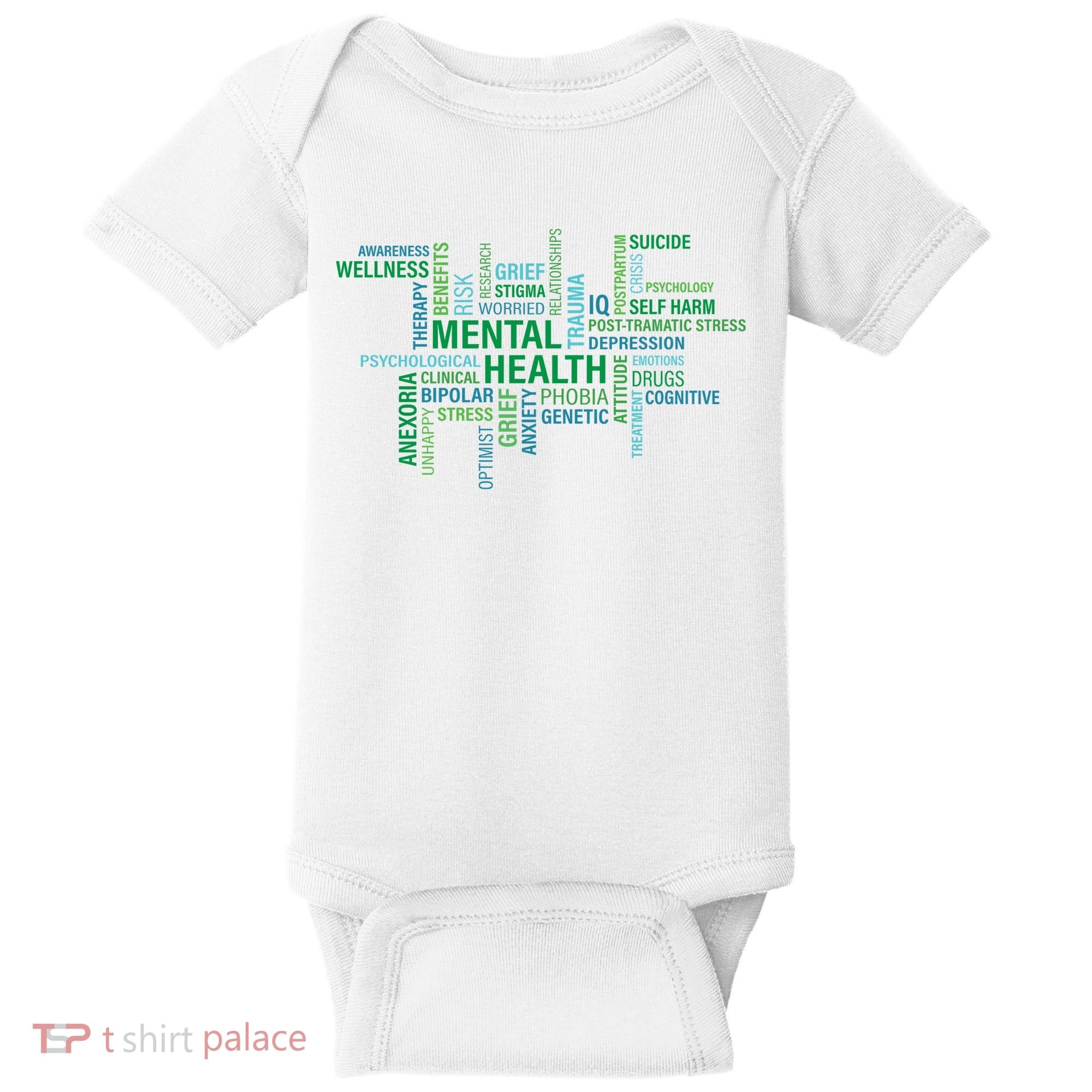 Support Mental Health Awareness Month Baby Bodysuit