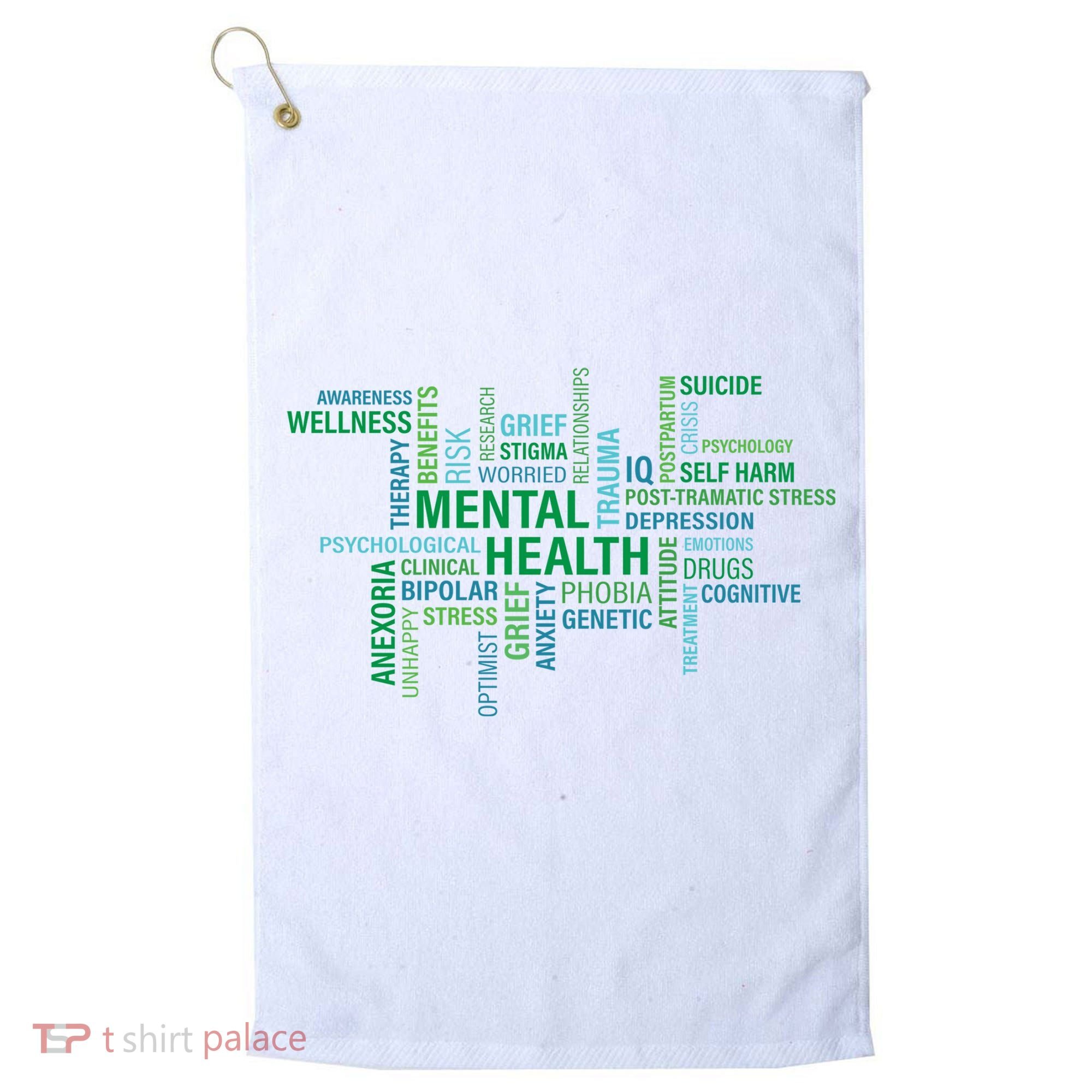 Support Mental Health Awareness Month Golf Towel