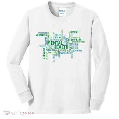 Support Mental Health Awareness Month Kids Long Sleeve Shirt