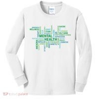 Support Mental Health Awareness Month Kids Long Sleeve Shirt thumb 0