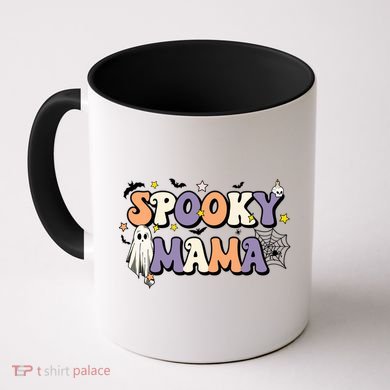 Spooky Mama Halloween Mom Ghost Witchy Costume Gift Coffee Mug
