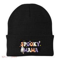 Spooky Mama Halloween Mom Ghost Witchy Costume Gift Beanie thumb 0
