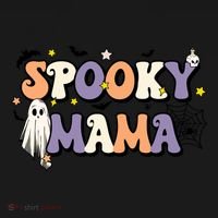 Spooky Mama Halloween Mom Ghost Witchy Costume Gift Pajama Set thumb 2