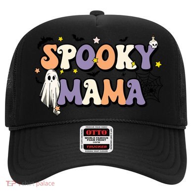 Spooky Mama Halloween Mom Ghost Witchy Costume Gift Hat