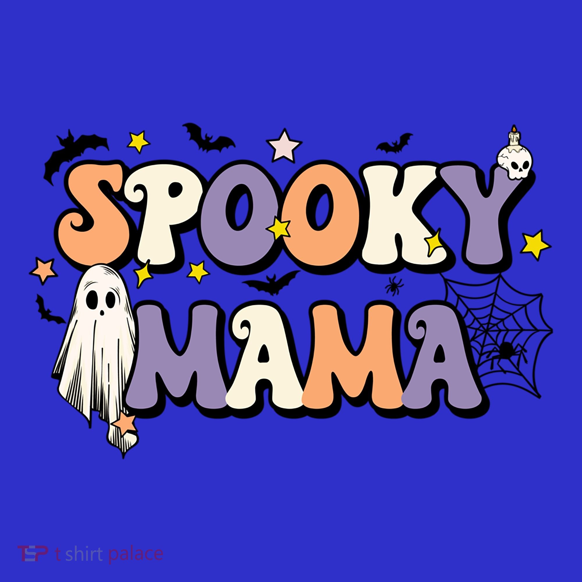 Spooky Mama Halloween Mom Ghost Witchy Costume Gift Hoodie