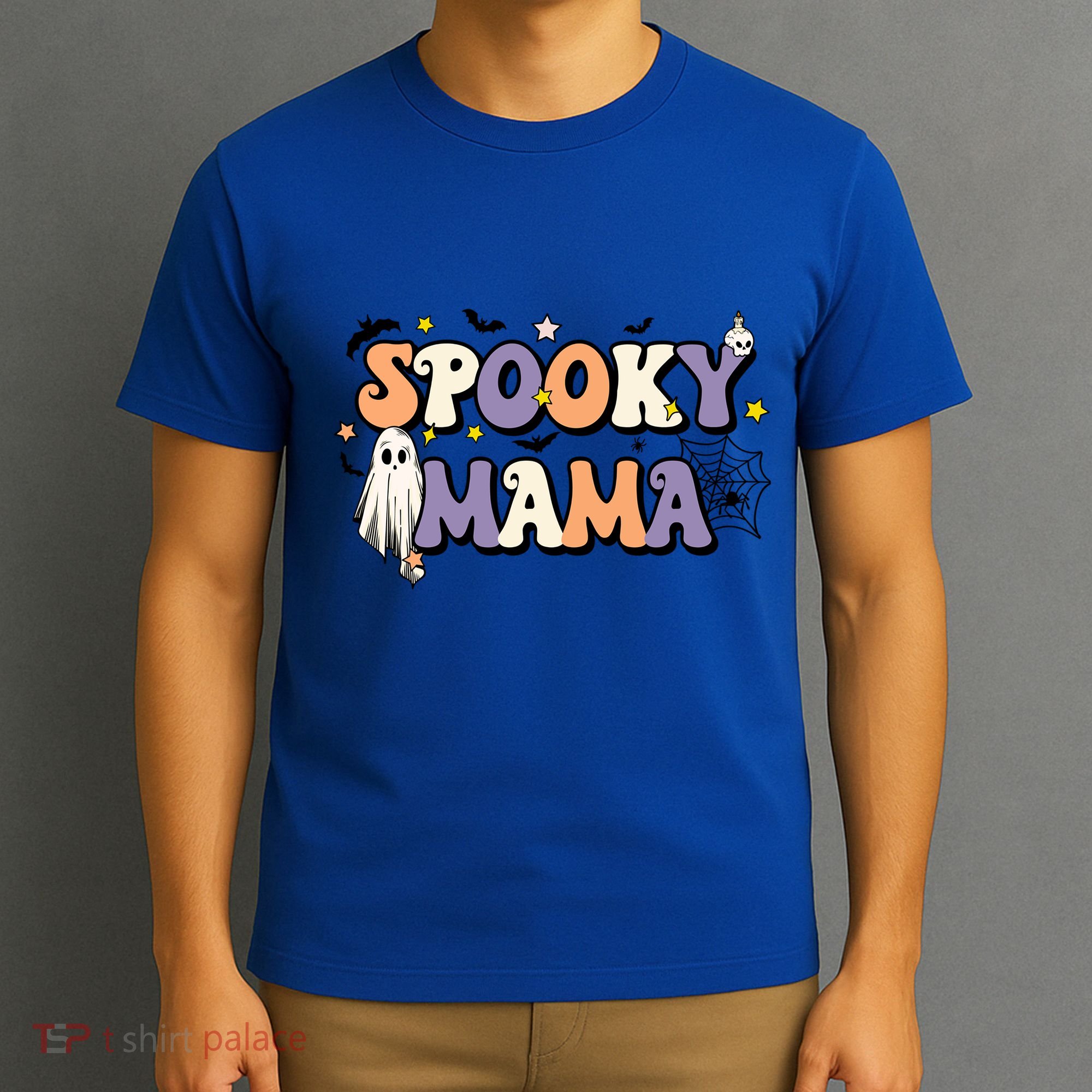 Spooky Mama Halloween Mom Ghost Witchy Costume Gift T-Shirt