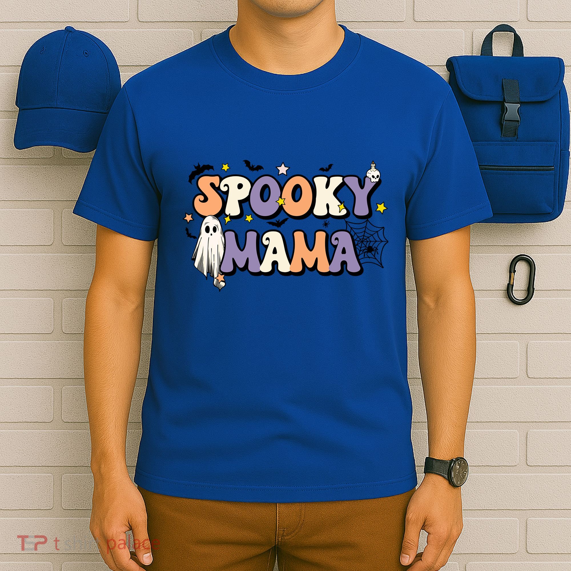 Spooky Mama Halloween Mom Ghost Witchy Costume Gift T-Shirt