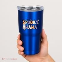 Spooky Mama Halloween Mom Ghost Witchy Costume Gift Tumbler thumb 2