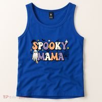 Spooky Mama Halloween Mom Ghost Witchy Costume Gift Tank Top thumb 2