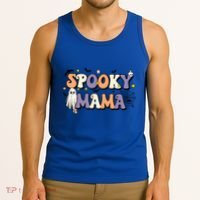 Spooky Mama Halloween Mom Ghost Witchy Costume Gift Tank Top thumb 3