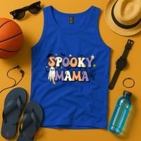 Spooky Mama Halloween Mom Ghost Witchy Costume Gift Tank Top thumb 4