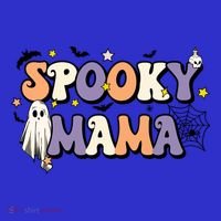 Spooky Mama Halloween Mom Ghost Witchy Costume Gift Visor thumb 3