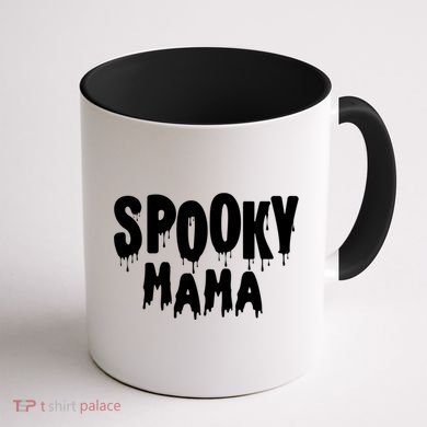 Spooky Mama Halloween Funny Gift Cute Gift Coffee Mug back