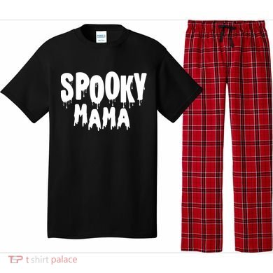 Spooky Mama Halloween Funny Gift Cute Gift Pajama Set