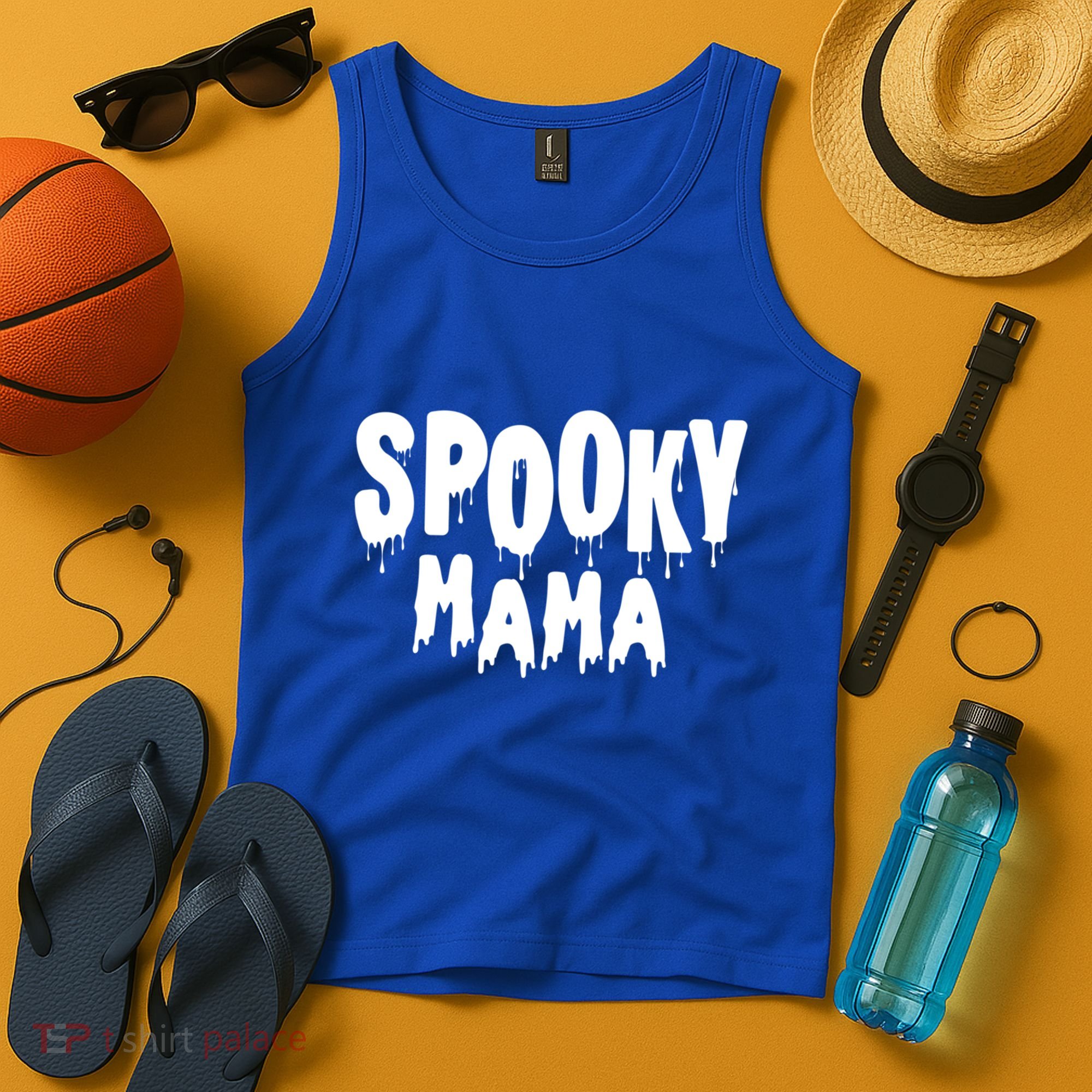Spooky Mama Halloween Funny Gift Cute Gift Tank Top