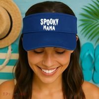 Spooky Mama Halloween Funny Gift Cute Gift Visor thumb 2