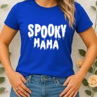 Spooky Mama Halloween Funny Gift Cute Gift Women's T-Shirt thumb 2