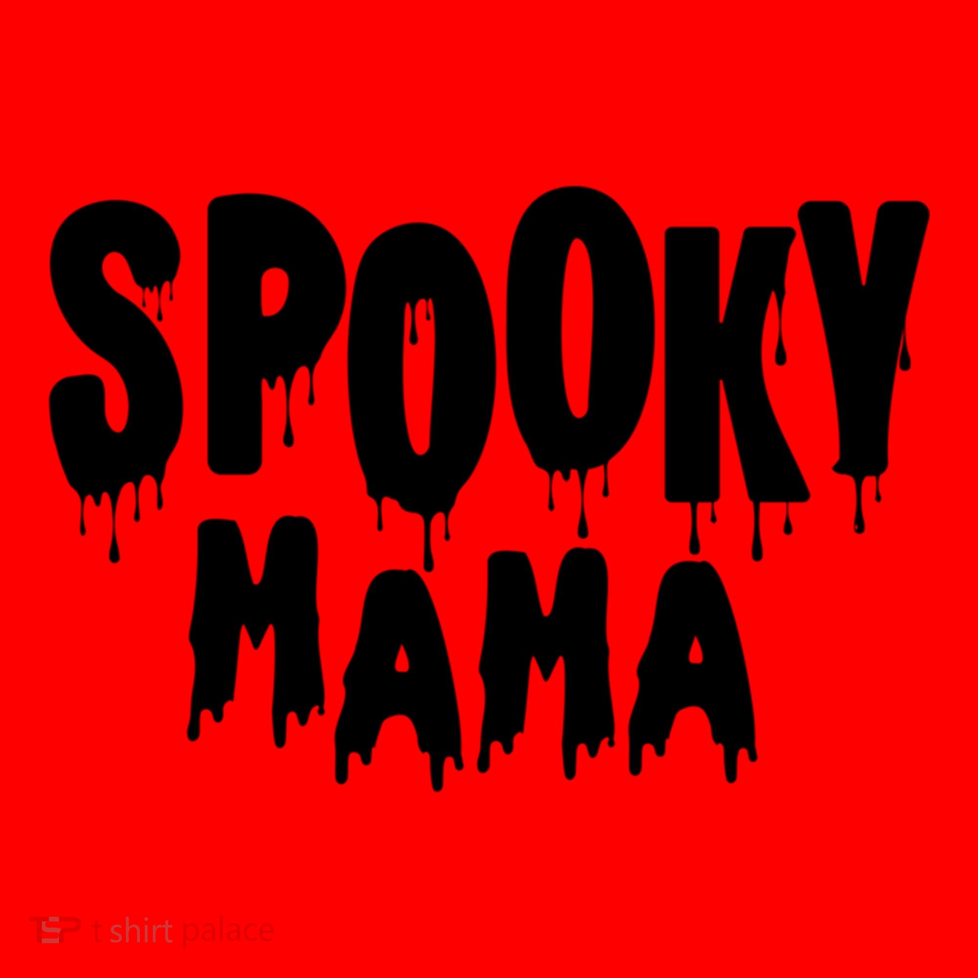 Spooky Mama Halloween Funny Gift Cute Gift Santa Hat