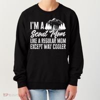 Scout Mom Hiking And Camping Scouting Gift Women's Sweatshirt thumb 0