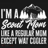 Scout Mom Hiking And Camping Scouting Gift Bucket Hat thumb 4