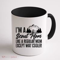Scout Mom Hiking And Camping Scouting Gift Coffee Mug thumb 1