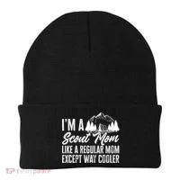Scout Mom Hiking And Camping Scouting Gift Beanie thumb 0