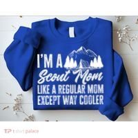 Scout Mom Hiking And Camping Scouting Gift Sweatshirt thumb 2