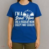 Scout Mom Hiking And Camping Scouting Gift T-Shirt thumb 4