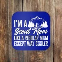 Scout Mom Hiking And Camping Scouting Gift Coaster thumb 0