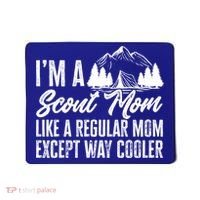Scout Mom Hiking And Camping Scouting Gift Mousepad thumb 0