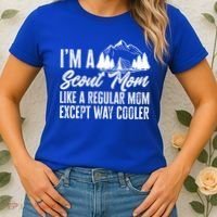 Scout Mom Hiking And Camping Scouting Gift Women's T-Shirt thumb 2