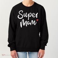 Super Mom Heart Cute Mother's Day Women's Sweatshirt thumb 0