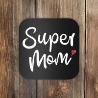 Super Mom Heart Cute Mother's Day Coaster thumb 0