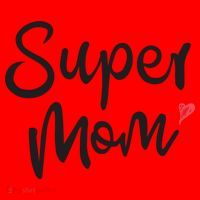 Super Mom Heart Cute Mother's Day Santa Hat thumb 1