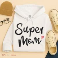 Super Mom Heart Cute Mother's Day Hoodie thumb 4