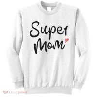 Super Mom Heart Cute Mother's Day Sweatshirt thumb 0