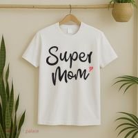 Super Mom Heart Cute Mother's Day T-Shirt thumb 2