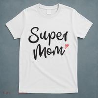 Super Mom Heart Cute Mother's Day T-Shirt thumb 5