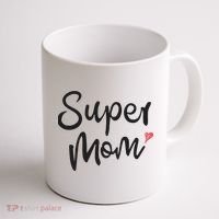 Super Mom Heart Cute Mother's Day Coffee Mug thumb 1