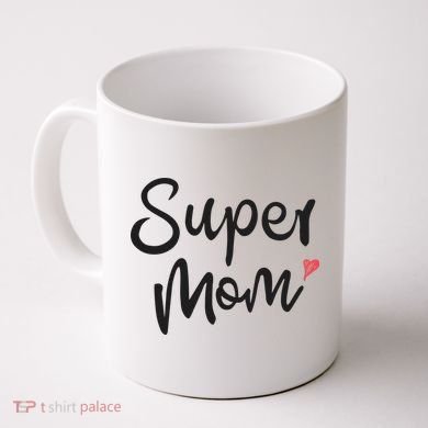 Super Mom Heart Cute Mother's Day Coffee Mug