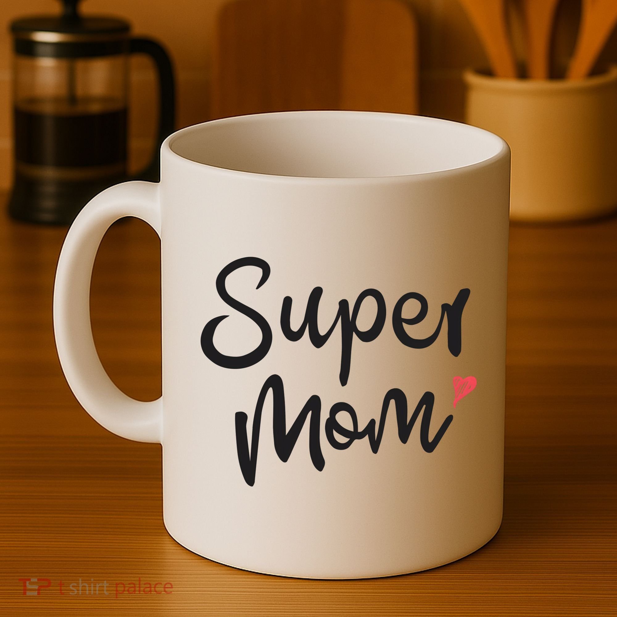 Super Mom Heart Cute Mother's Day Coffee Mug